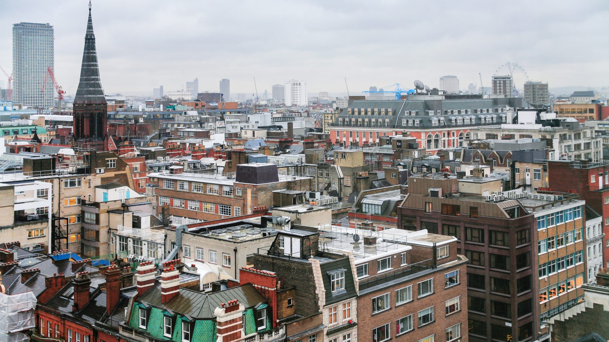 Soho London skyline